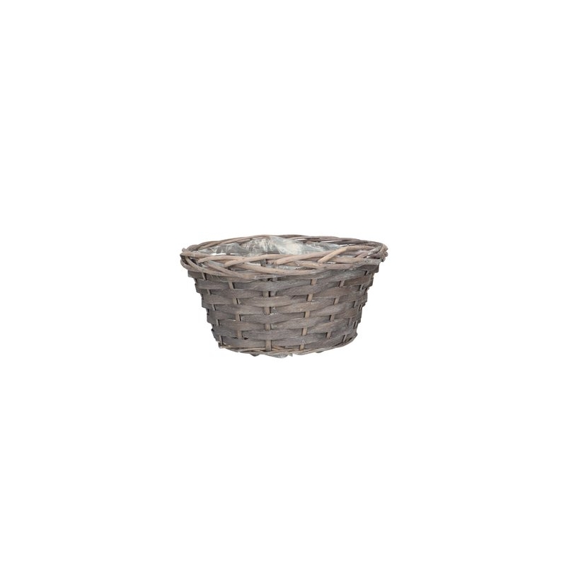 Basket Korv Wellton mix grey/white d24cm, h12cm