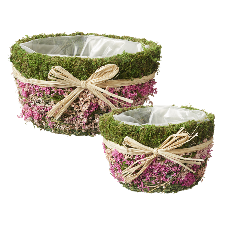 Basket Korv Ashley Lined Bowls (Set of 2)