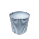 Cer Pot delphi ceramic ø12xh11cm blue / grey gloss