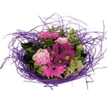 Bouquet holder woody ø20cm lilac