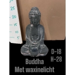 Cer Candle Holder Buddha d18 h28cm