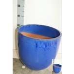 Cer Pot Shiney Blue Ø30cm