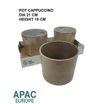 Cer Pot Cappuccino Ø21 h19cm