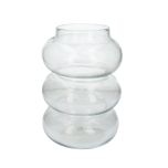 Vase Rings Clear Ø17 h23,5cm
