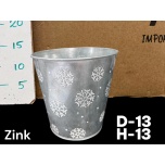 Zincpot silver snowflake