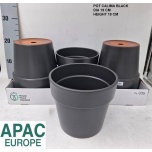 Pot Calima black d19