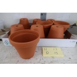 Ceramic pot terracotta d13 h15