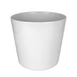 Cer Pot dallas ø24xh24cm white shiny