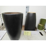 Cer Pot Dark Grey Ø24 h39cm