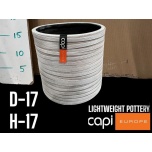 Cer Pot Grey Ø17 h17cm