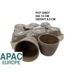 Cer Pot Grey Ø12cm
