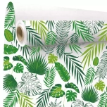Kraft Print Paber Tropical Fancy Green/White 0,79x40m
