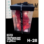 Bunny Jänes Roses Red + lights 28cm