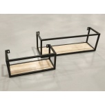 Shelf set 2 Seinariiul Madrid 2tk, 57x18x18 ja 36x15x15cm