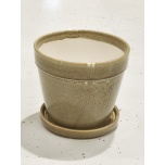 Cer Pot Schotel Bean Green Ø20 h17cm