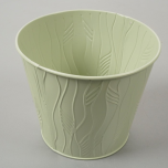 Zinc Pot ´Tulip´  Light Green ø16 h13,5cm