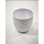 Cer pot Basel white matt Ø16cm h16cm