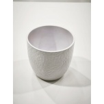 Cer pot Boston white matt Ø16cm h16cm