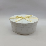 Storage Box X-mas Oval Cream ø19,2x12,5 h9,5cm