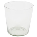 Glass Pot Clear Ø13 h13cm	