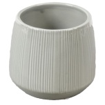 Cer Pot Nami Light Grey Ø12 h11cm