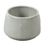 Cer Pot Nami Light Grey Ø14 h9,5cm