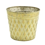 Zinc Pot Diamond Antique-Gold ø17,5 h17cm