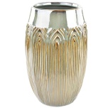 Vase Ceramics Lotus Stoneware Green/Blue Ø17 h27,5cm