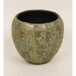 Cer Pot Sparkling Green Ø14 h13cm