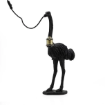 Lamp Black Ostrich Olly 26x13x52cm
