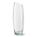 Vase Slanted Clear Ø13 h40 cm