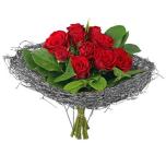 Bouquet holder Salim ø15cm silver
