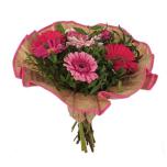 Bouquet cover Softline kraft Ø32cm pink