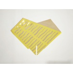 Kraft Sleeve Kimbuümbris Yellow Stripes 35x35cm (tk)