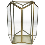 Lantern Metal Gold 21x21x25cm