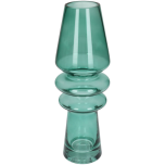 Vase Glass Green 7x7x25cm