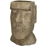 Planter Head Concrete Gold 18x17x27.5cm