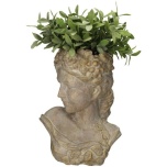 Planter Lady Concrete Gold 23x17x29.5cm