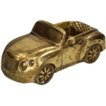 Planter Car Polyresin Gold 26x13.3x11cm