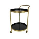 Table Cabinet Metal Black 57x51x74cm