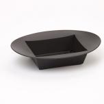 Bowl Designer Oval Plastvahu Alus BLACK 24x18cm 1tk