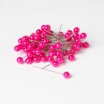 Pin Nõel Pearl STRONG PINK Ø10mm 72tk