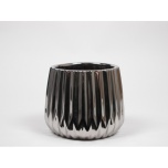 Cer Pot Mirage Silver 15.5x15.5x33cm