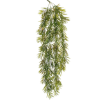 PLASTIC WILLOW HANGING BUSH X4, 91 GREEN BURGUNDY #A
