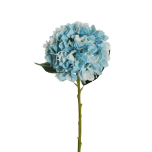 JULIET HYDRANGEA W/3 LVS, HEAD D. 1 TT LIGHT BLUE #59