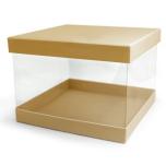 Pandore Box Transparent Square Natural (21x21x15cm, 18x18x13cm) 2TK