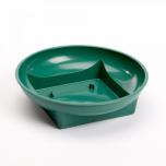 Bowl Square/Round Plastvahu Alus GREEN Large Ø18cm 1tk