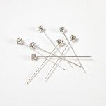 Pin Nõel Diamond CLEAR/SILVR Ø4mm 12tk