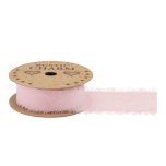 Pael OASIS® CHIFFON Frayed Edge Pink 10-m-roll 30mm