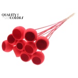 Stick Bell Cup Intense Red 5pc/bunch 50cm (pk)